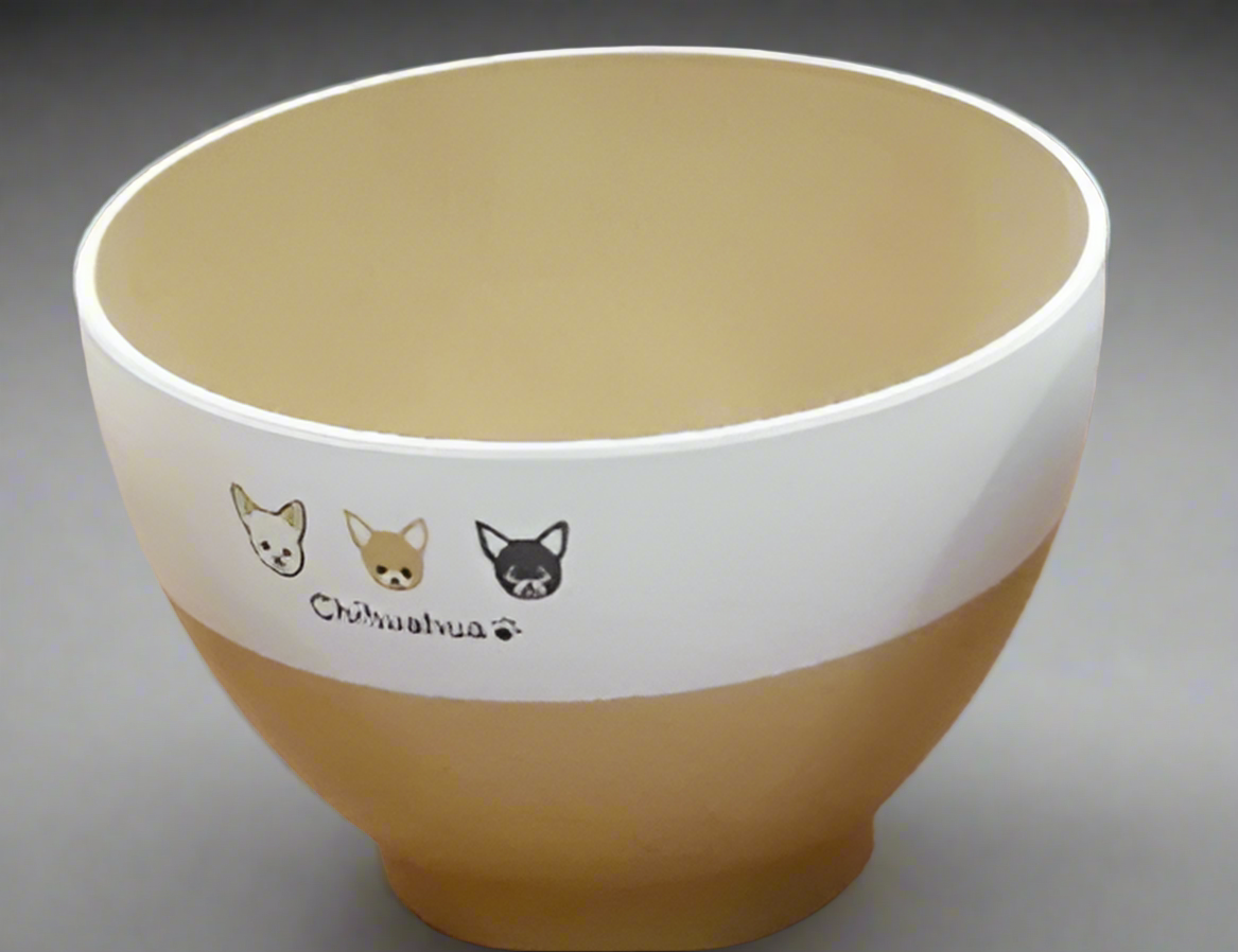 いぬ Bowl with Dog design