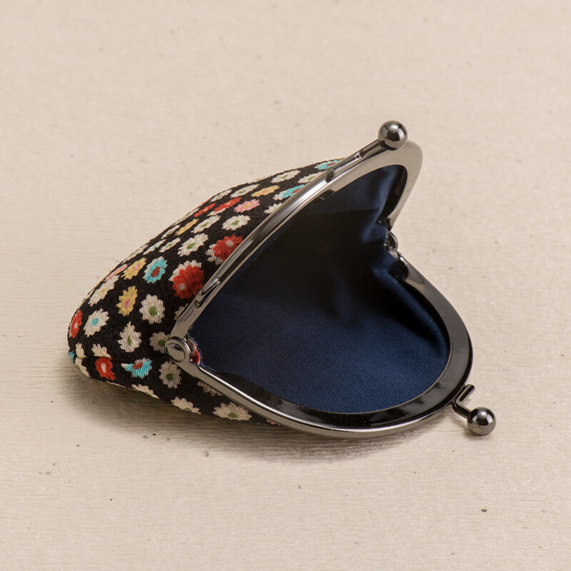 小銭入れ Yuzen Pattern Small Coin Purse - Blue