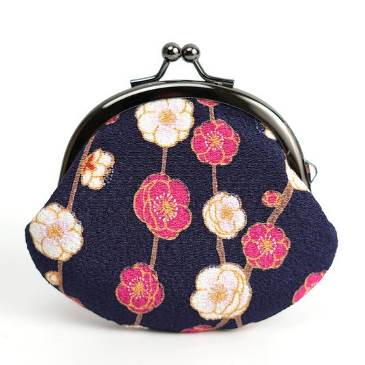 小銭入れ Yuzen Pattern Small Coin Purse - Ume