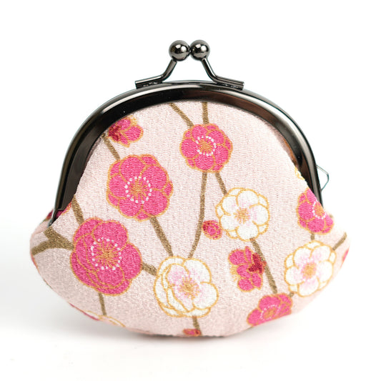 小銭入れ Yuzen Pattern Small Coin Purse - Sakura