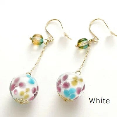 イアリング Glass bead earrings